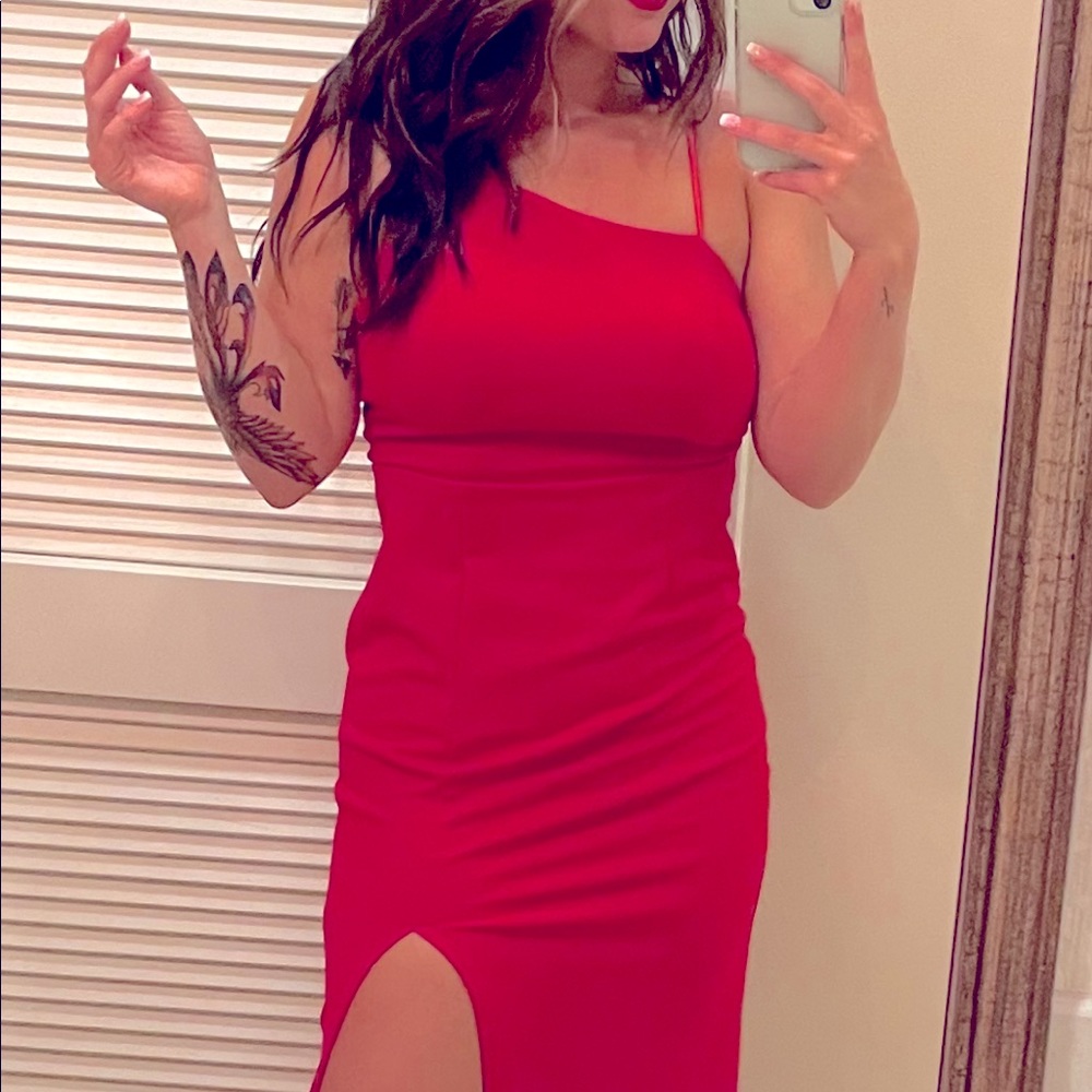 Red dress